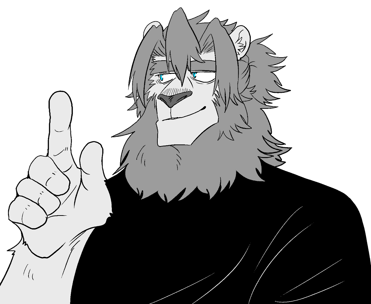 描くたび顔が変わるおじさん🦁 