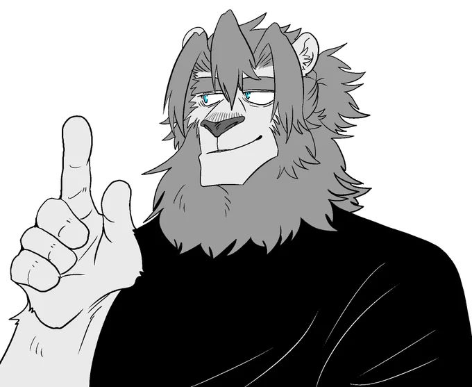 描くたび顔が変わるおじさん🦁 