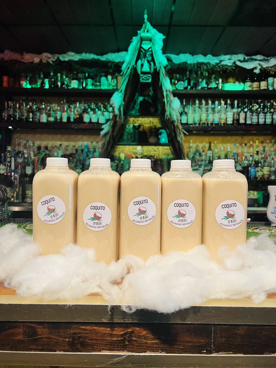 Get your Coquito to-go! 

This is a popular Puerto Rican Holiday cocktail. Carta Blanca Rum, Aged Rum, condensed milk, cinnamon, coconut, and EGGS. Check the link in our bio for curbside pickup! 

#betterthanyourabuelitascoquito 
#leilowhtx #leilowathome