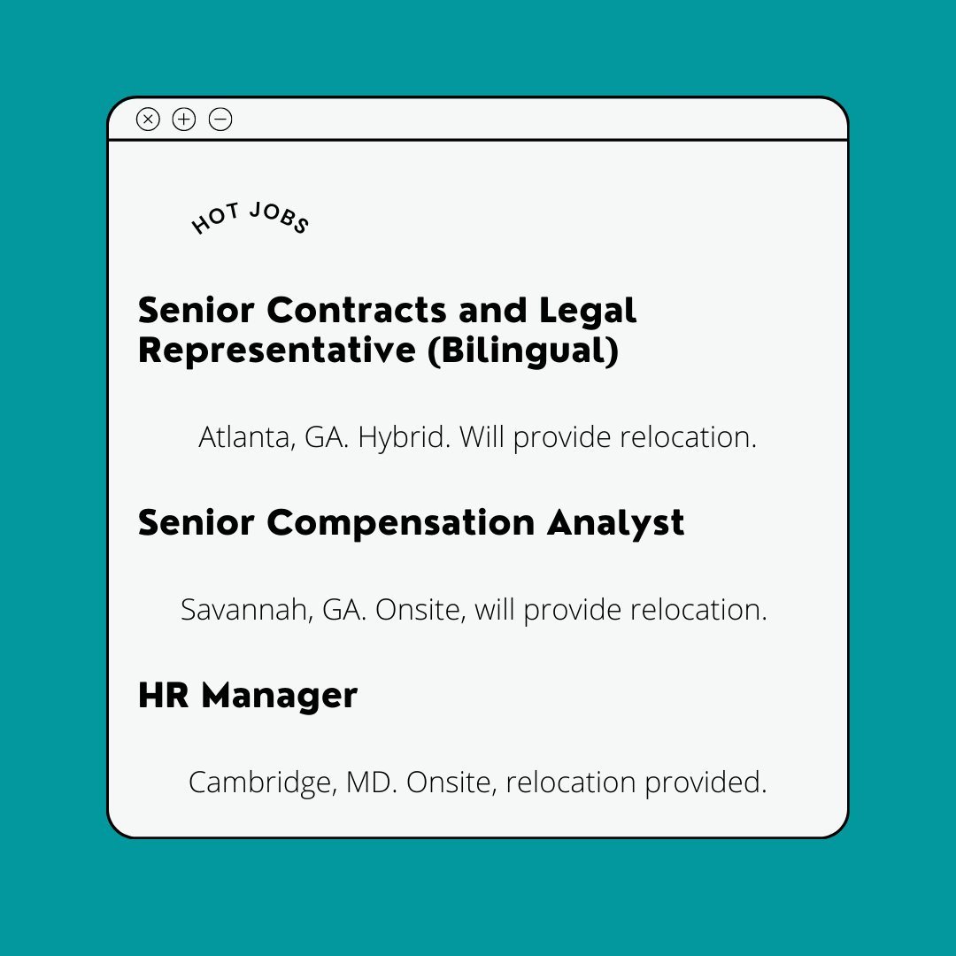 jademcfadden's tweet photo. If you are interested in one of these roles please reach out to Rachel Honan rhonan@hrdracc.com to speak with one of our recruiters.
.
.
Looking for something else? Send an updated copy of your resume to resume@hrdracc.com. We will reach out to you if we have a potential match! https://t.co/BsvKOD70WM