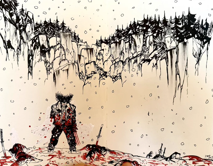 Snowy Wolvie in the sketchbook. 