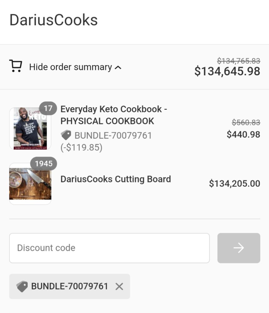 kenmorel's tweet photo. And if anybody wants a cutting board that smells like urine, #dariuscrooks has lots of them, and you can get a bundle discount if you buy a crookbook at the same time! https://t.co/eZ0JSVpdQc