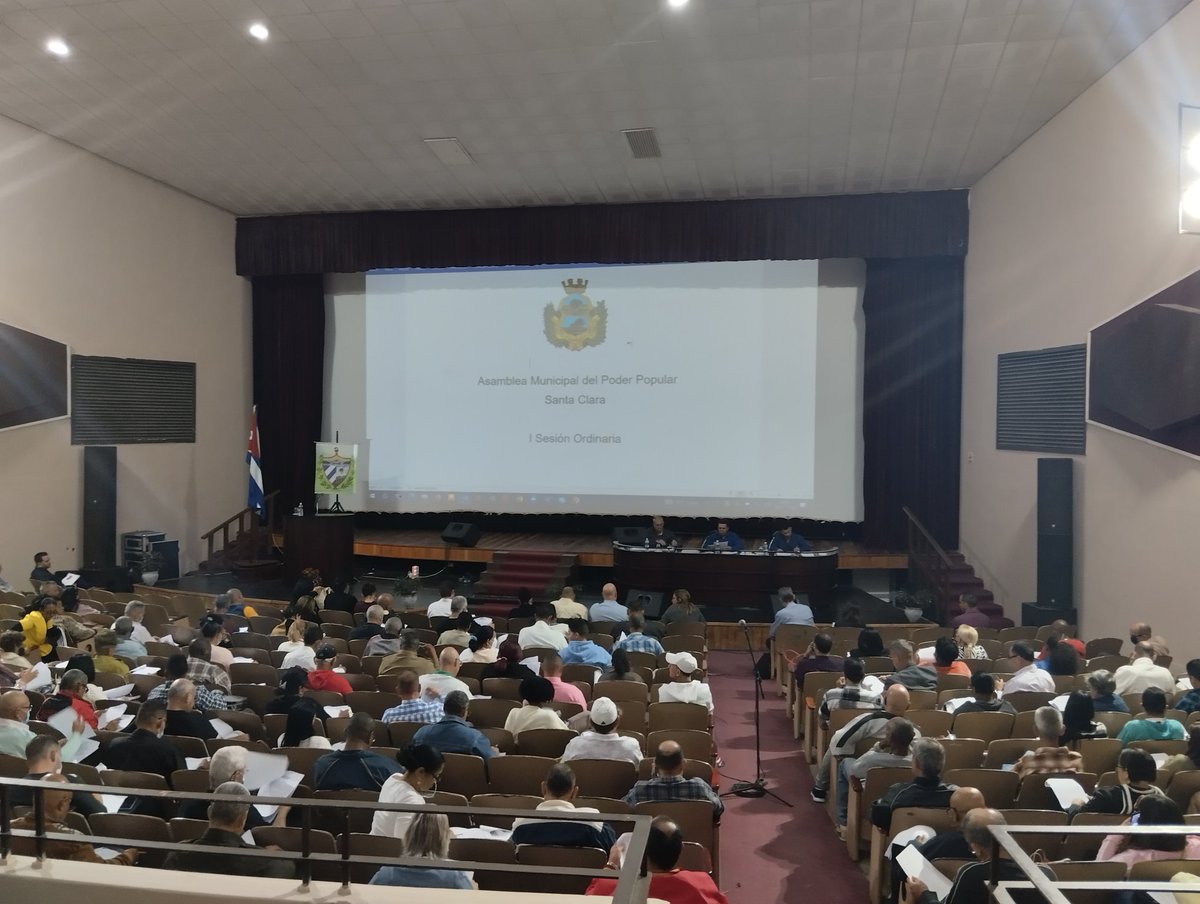 AMPPSantaClara's tweet photo. En la I Sesión de la @AMPPSantaClara se aprobó: 
✔️ La Comisión Temporal para la rendición de cuenta del Consejo de Administración Municipal.
✔️ El Plan Anual de Actividades de la Asamblea Municipal para el año 2023.
✔️ Los Consejos Populares a reordenar para el XVIII Mandato. https://t.co/ErRF03xfWm