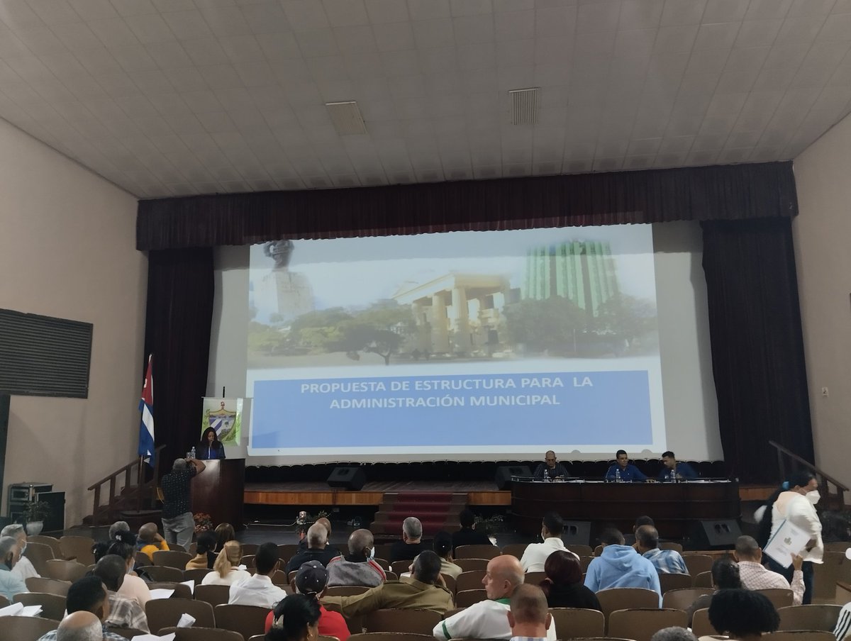 AMPPSantaClara's tweet photo. En la I Sesión de la @AMPPSantaClara se aprobó: 
✔️ La Comisión Temporal para la rendición de cuenta del Consejo de Administración Municipal.
✔️ El Plan Anual de Actividades de la Asamblea Municipal para el año 2023.
✔️ Los Consejos Populares a reordenar para el XVIII Mandato. https://t.co/s4RJAyTk9c