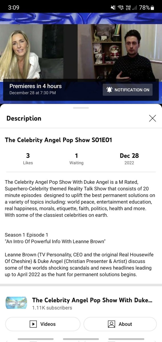 no1dukeangelfan's tweet photo. The countdown is on !! I can't wait to watch The Celebrity Angel Pop Show With Duke Angel - Season 1 Episode 1 :
 An intro of Powerful Info with Leanne Brown. #LeanneBrown #DukeAngel #TCAPSWDA https://t.co/fvwe236GgL