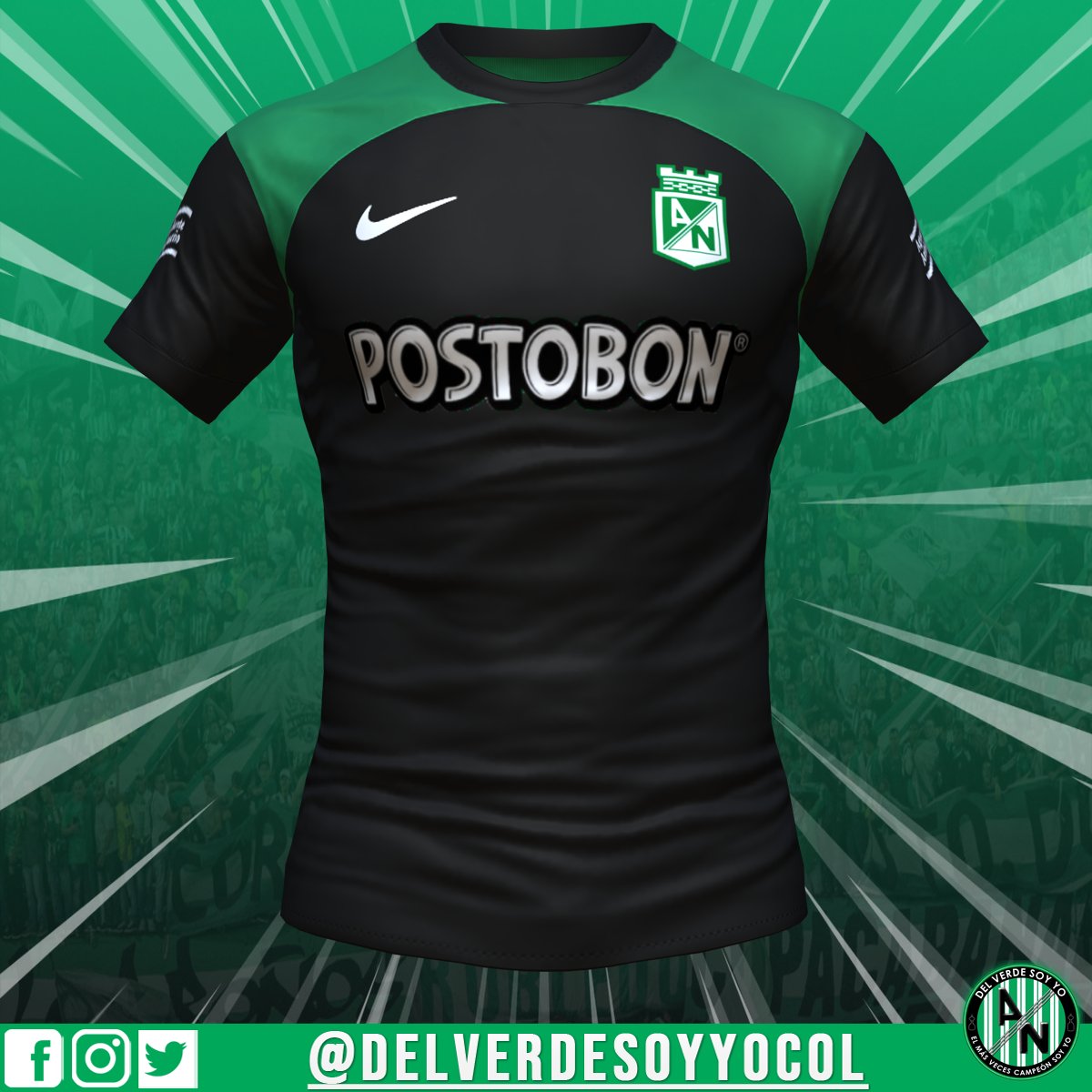 Camiseta Verde Yo Soy Verdolaga Atlético Nacional 2022