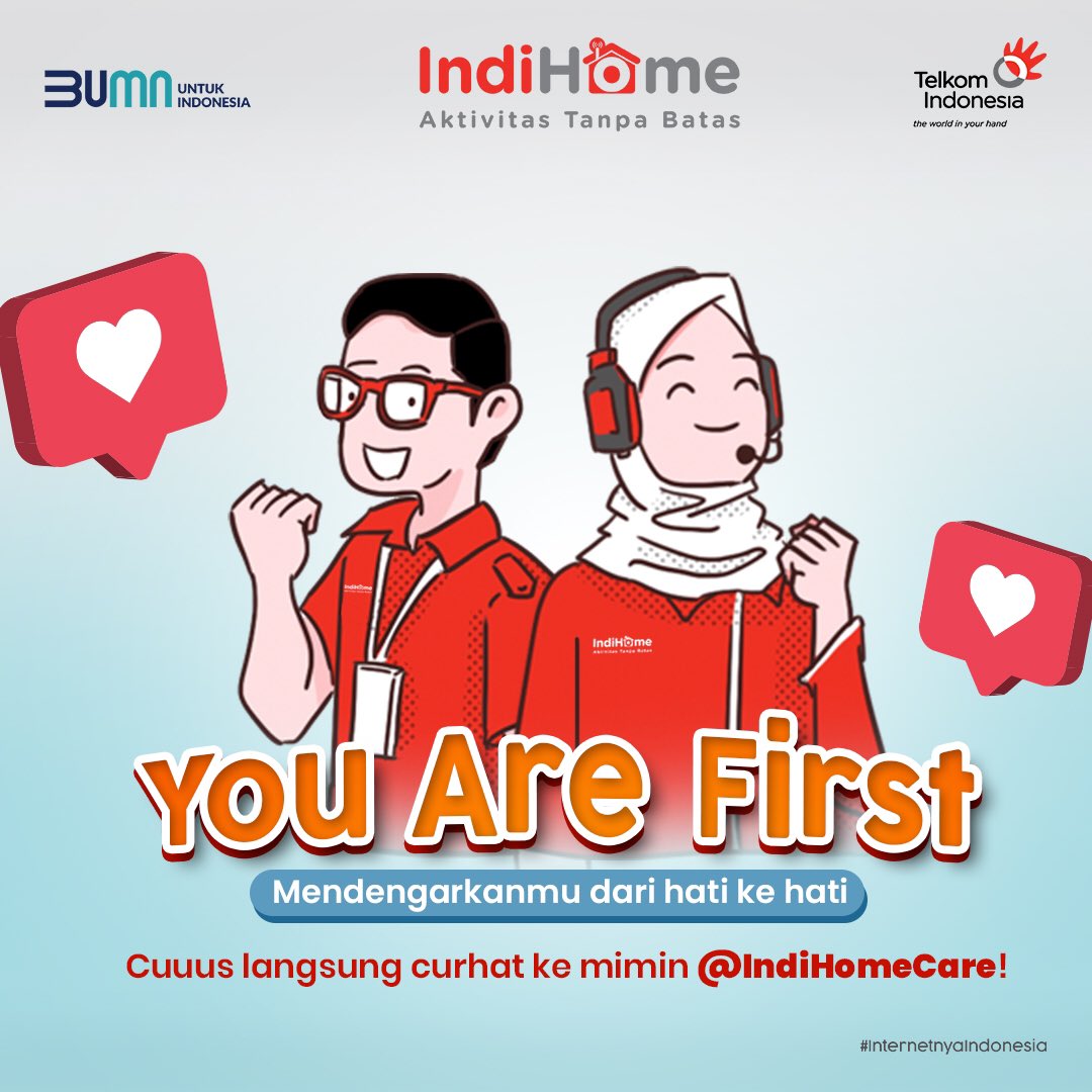 Semua pertanyaan Sobat bakal dijawab sama mimin <a href="/IndiHomeCare/">IndiHomeCare</a>!

Tapi jangan nanya jodoh sobat mana ya. 😊

#AktivitasTanpaBatas #InternetnyaIndonesia