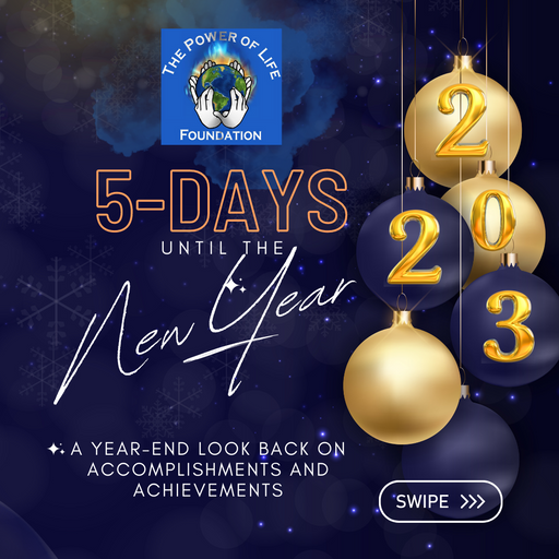 foundation_pol's tweet photo. 5 more days to the New Year. Please consider an end of the year tax free donation to the Power of Life Foundation. https://t.co/cRu9YJgWnY
