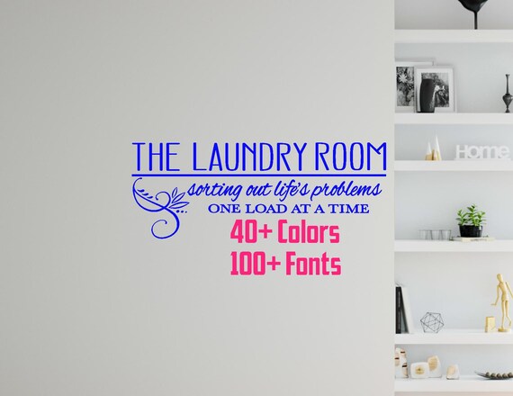 Laundry Wall Decal Funny Laundry Decal Indoor etsy.me/3GpAT5j #indoorwalldecor #homewalldecals #removablevinyl #bedroomhomedecal @etsymktgtool