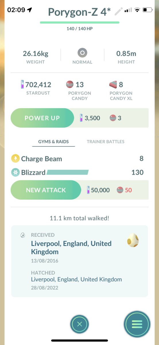 manlikeeddiemac's tweet photo. @MYSTIC7 I don’t know how you’d rate this but I thought it was cool AF, from when I stopped playing after a few months of playing back in 2016, and hatched it this year when I began playing again 😂🫶🏼 6 year incubation babyyyy https://t.co/nQ18yldQAY