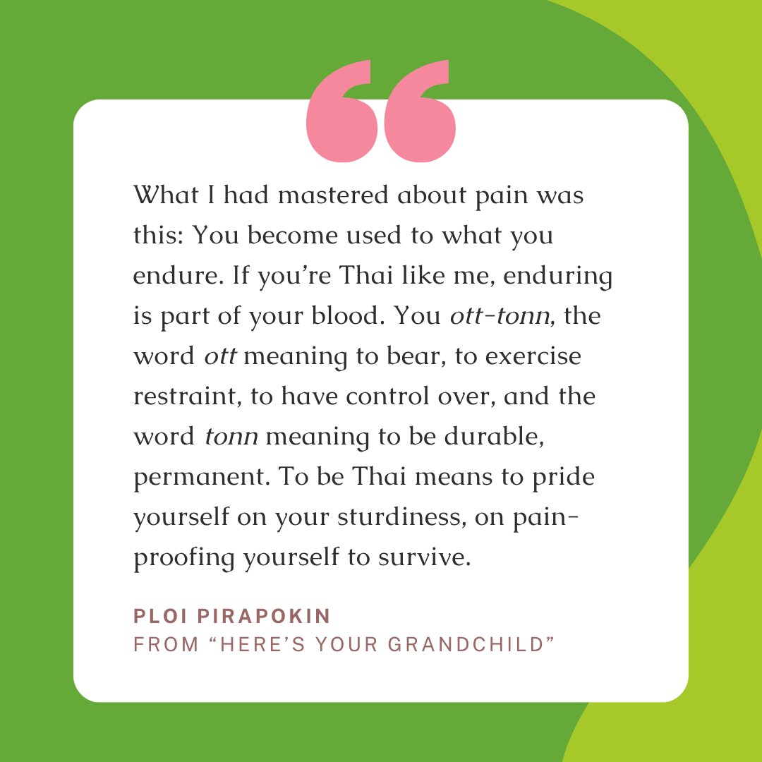 This week’s featured work is Ploi Pirapokin’s personal essay “Here’s Your Grandchild,” which traces the author’s journey to self-love after surgery—and years of dealing with body issues and debilitating cultural norms. (<a href="/ppirapokin/">Ploi de Vivre⁷</a>)

📖🔉: sealitcircle.wixsite.com/pandanweekly/p…