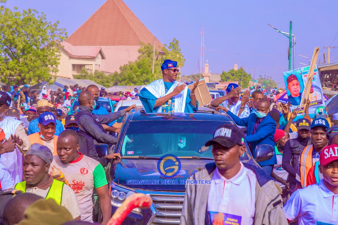 dikko_radda's tweet photo. The resounding crowd of supporters that welcomed us in Jibia Local Government for our gubernatorial campaign, is a clear testimony that indeed, Jibia is for APC. Thank you for this overwhelming show of confidence. https://t.co/cYSqxhvwCC