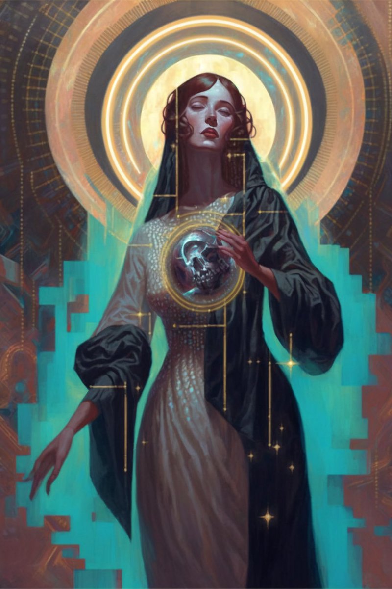 The digital genetic slurry of the old gods breed hollow clay vessels for which she, mothers of creation, can bestow grace