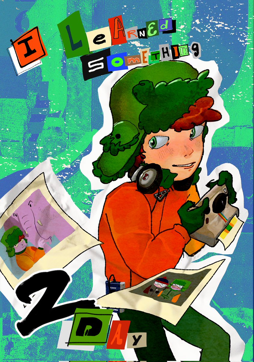My entry for <a href="/KyleBroZine/">Kyle Broflovski Zine ✡️💚</a>!!!
Check the zine out!!

#SouthPark #spkyle