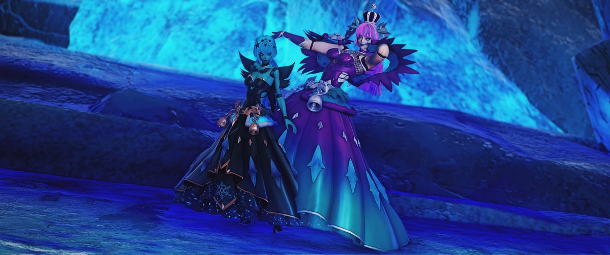 AmethystNgs's tweet photo. A little holiday fun time with the lovely @LazuliRobutt ~💜💙

#PSO2NGS 
#PSO2NGS_SS 
#RappyMail 
#メンテの日じゃないけどssを貼る https://t.co/A5AQeaZRn5