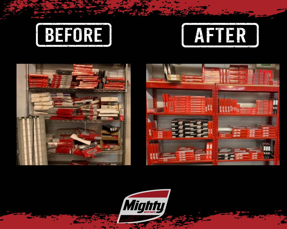 theMightyPros's tweet photo. #TransformationTuesday
Check out these #BeforeandAfter photos of our Mighty Inventory Management! Contact your local #MightyRep to learn more. https://t.co/RWupqgPYbu
#MightyAutoParts #BeMightier #Automotive #InventoryManagement #Cars #AutoShops https://t.co/3tvyEEeI2F