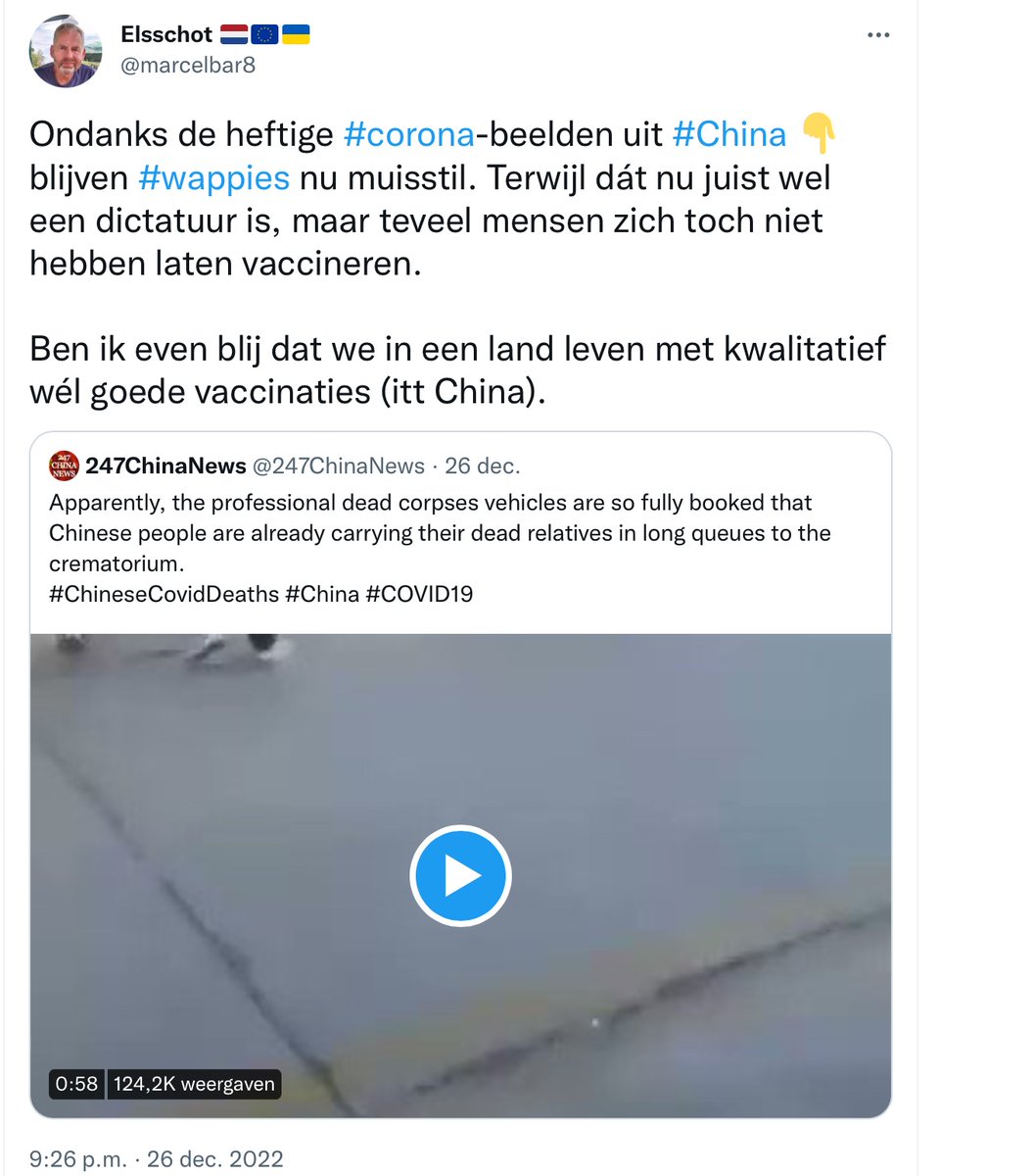Mariska_de_Vis's tweet photo. Volgens mij is vrijwel iedereen in China inmiddels ingespoten hoor. https://t.co/olbHfEoYjn