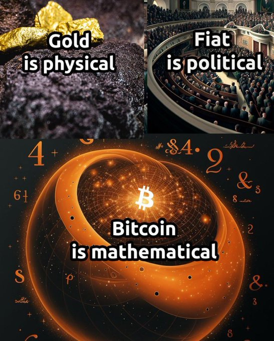 Breedlove22's tweet photo. Politics is downstream from physics, and physics is downstream from mathematics. “For every thousand hacking at the leaves of evil, there is one striking at the root.” Fix the money, fix the world: #BTC. https://t.co/yqKjk0ngMq