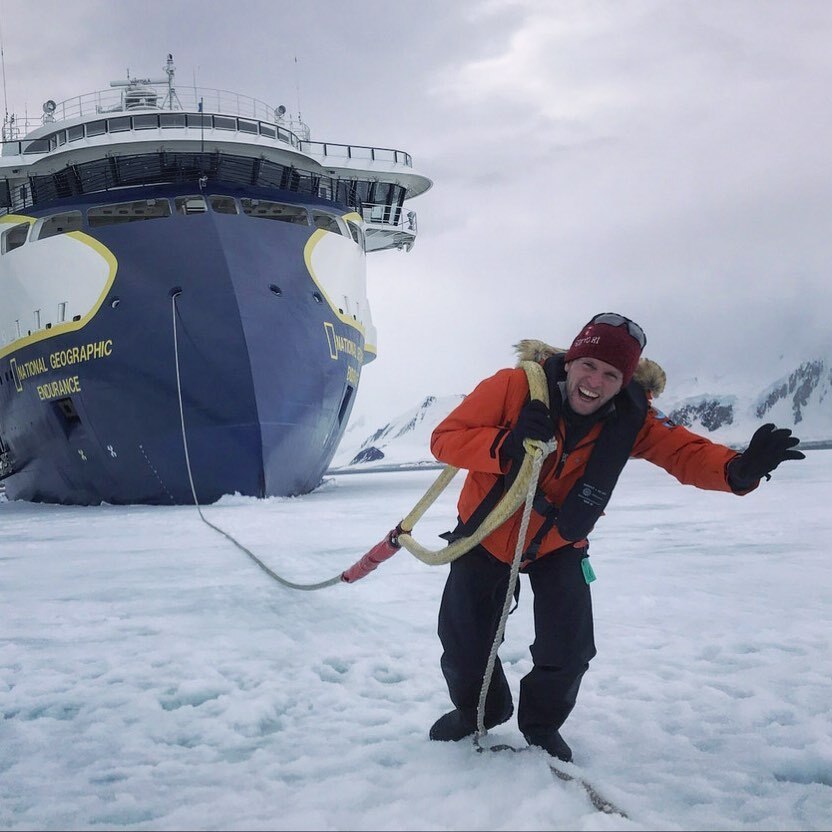 EmmJaySea_'s tweet image. We ran aground on some fast ice so the captain called upon me to pull the ship out. Sometimes the greatest engine is within.
#antarctica #fastice #natgeoendurance #lindblad #boatpull instagr.am/p/Cmr8sz8OGSJ/