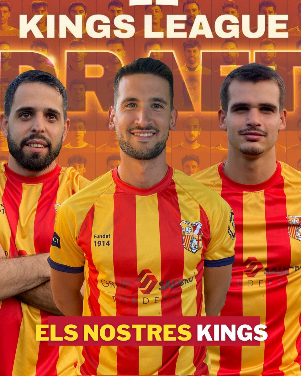 ot_manresa's tweet image. Passem llista. @GioFerinu, @FeliuTorrus (@SaiyansFC_) i @aleixmassegu (@elbarrioklk_) han estat seleccionats per la @KingsLeague. 

Els 3 jugadors del primer equip del @CFTordera començaran la competició l’1 de gener. Orgull torderenc.