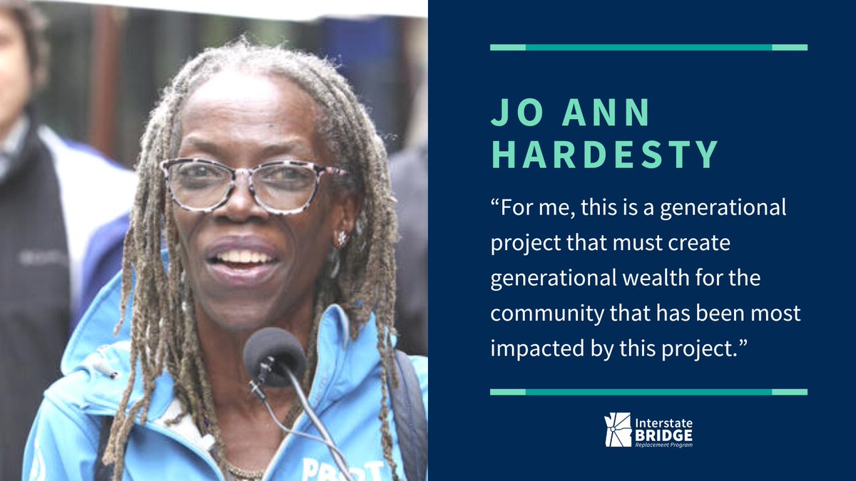 IBRprogram (@ibrprogram) on Twitter photo We want to thank Commissioner Jo Ann Hardesty <a href="/JoAnnPDX/">Commissioner Jo Ann Hardesty</a> for her time representing <a href="/PBOTinfo/">Portland Bureau of Transportation</a> on our Executive Steering Group and for being a panelist at our Black History Month roundtable back in February.
We look forward to working with you in the future! We want to thank Commissioner Jo Ann Hardesty <a href="/JoAnnPDX/">Commissioner Jo Ann Hardesty</a> for her time representing <a href="/PBOTinfo/">Portland Bureau of Transportation</a> on our Executive Steering Group and for being a panelist at our Black History Month roundtable back in February.
We look forward to working with you in the future!