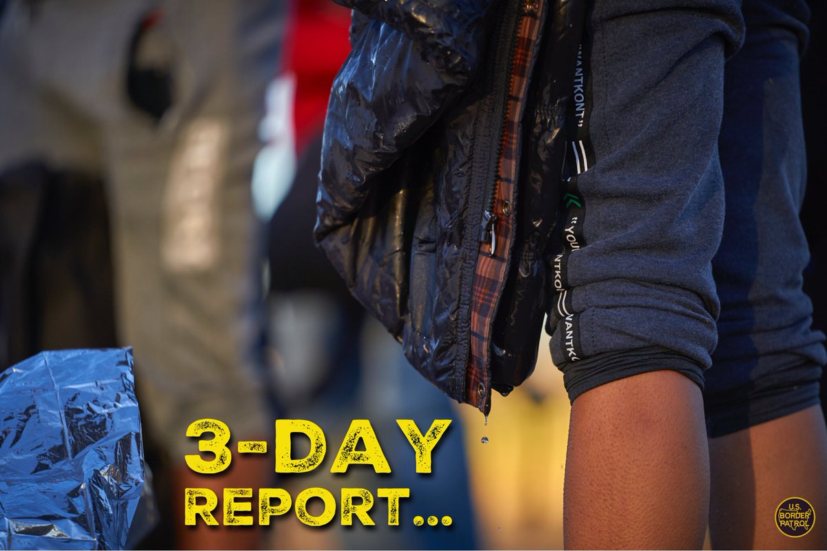 USBPChief's tweet image. 3-Day Report...
 - 14,478 Encounters
 - 481 lbs. of Marijuana
 - 1 Gang Member
 - 1 Murderer
 - 1 Agent Assaulted
 - El Paso Sector Agents stopped 14 commercial buses, encountering 223 migrants attempting to further their illegal entry into the U.S.

Keep up the great work!
