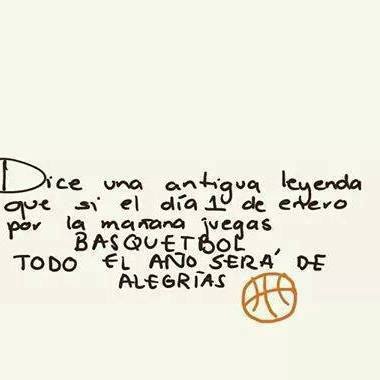 BasquetMexico's tweet photo. Dice una antigua leyenda basquetbolera,  que si el día 1 de enero por la mañana, juegas basquet...TODO EL AÑO SERÁ DE ALEGRÍAS. https://t.co/XVQvC6logL