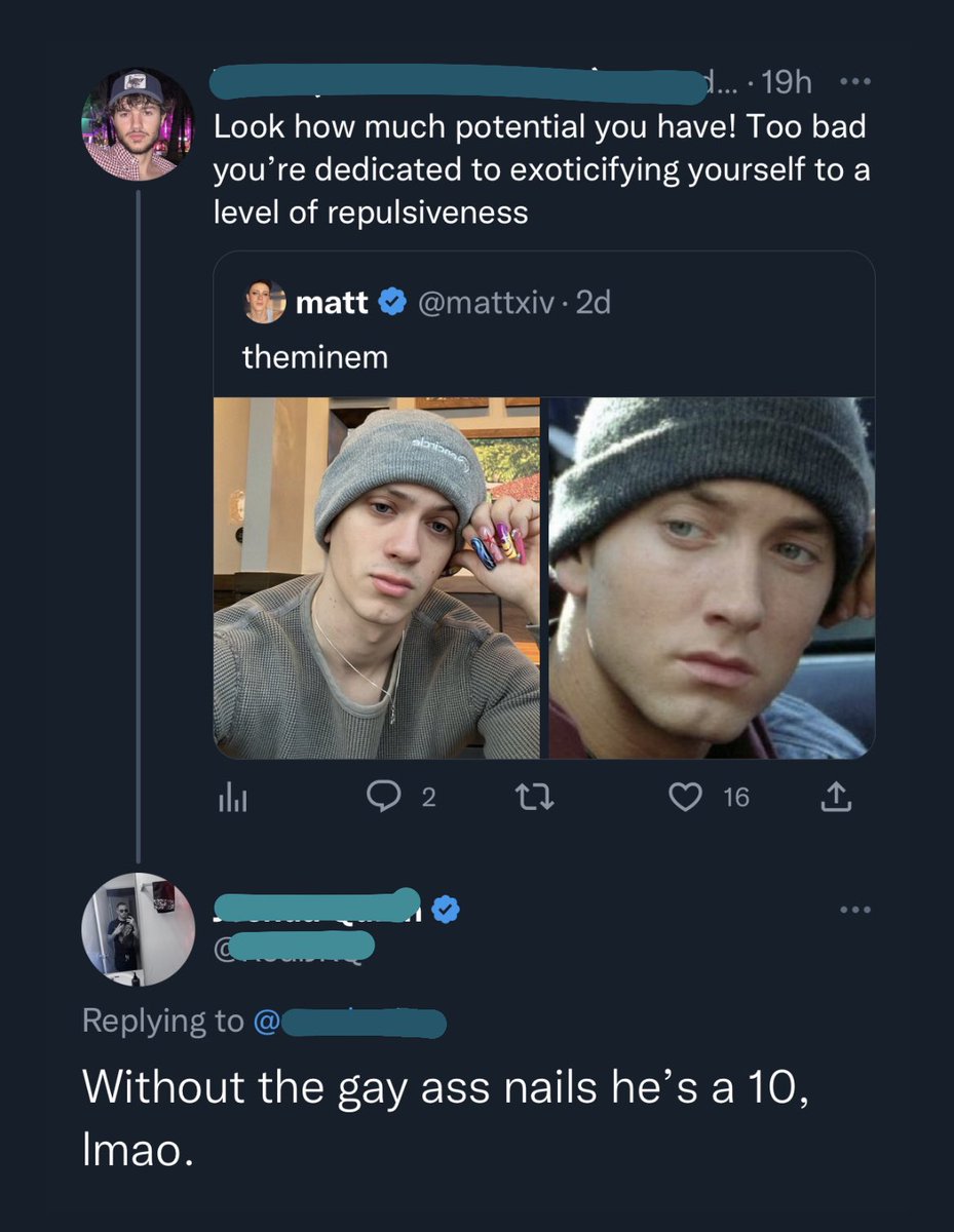 mattxiv's tweet photo. using “gay” as an insult while rating another man’s attractiveness is sad to me https://t.co/AzMyxVORpS