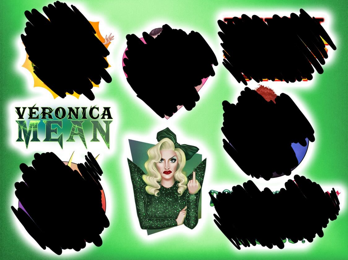 DragCon Merch…Ru-Veal yourself!
Giving you a sneak peek at one of my sticker sheets for DragCon. There are 2 sets to collect. Can you guess what looks &amp; sayings will be on each collection?
Come down to booth C52 to see me and get your hands on some exclusive merch! #DragConUK