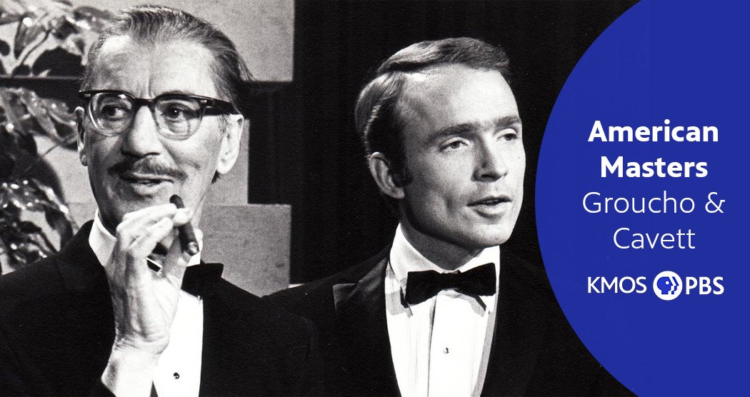 Discover the enduring friendship between legendary comedians Dick Cavett and Groucho Marx on American Masters at 7 PM on #KMOSTV 6.1

Please show your support for KMOS PBS and click here to donate: comogives.com/product/kmos-p…