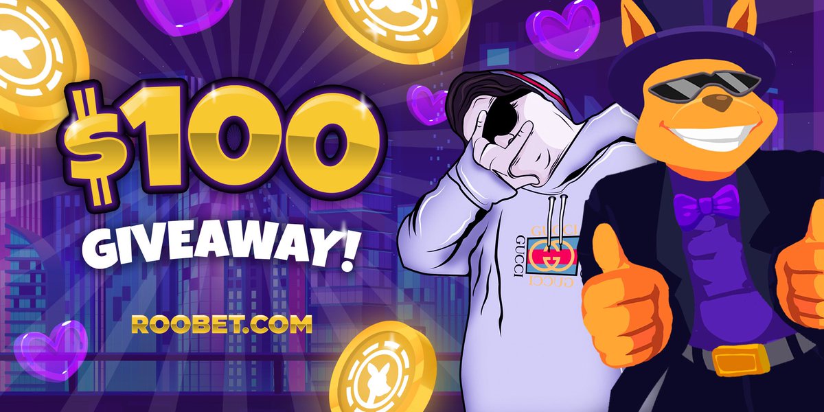 LepajeeRewards's tweet image. $100 Giveaway

Retweet &amp;amp; Tag 2 friends
Follow @Roobet
Comment Roobet Username

Rolling in 3 days.
Good Luck 🎰