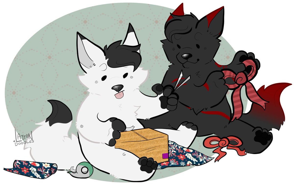 DingraxD's tweet photo. Merry christmas to some special people in my lives. art: @laytondoodles https://t.co/cE44d237mG