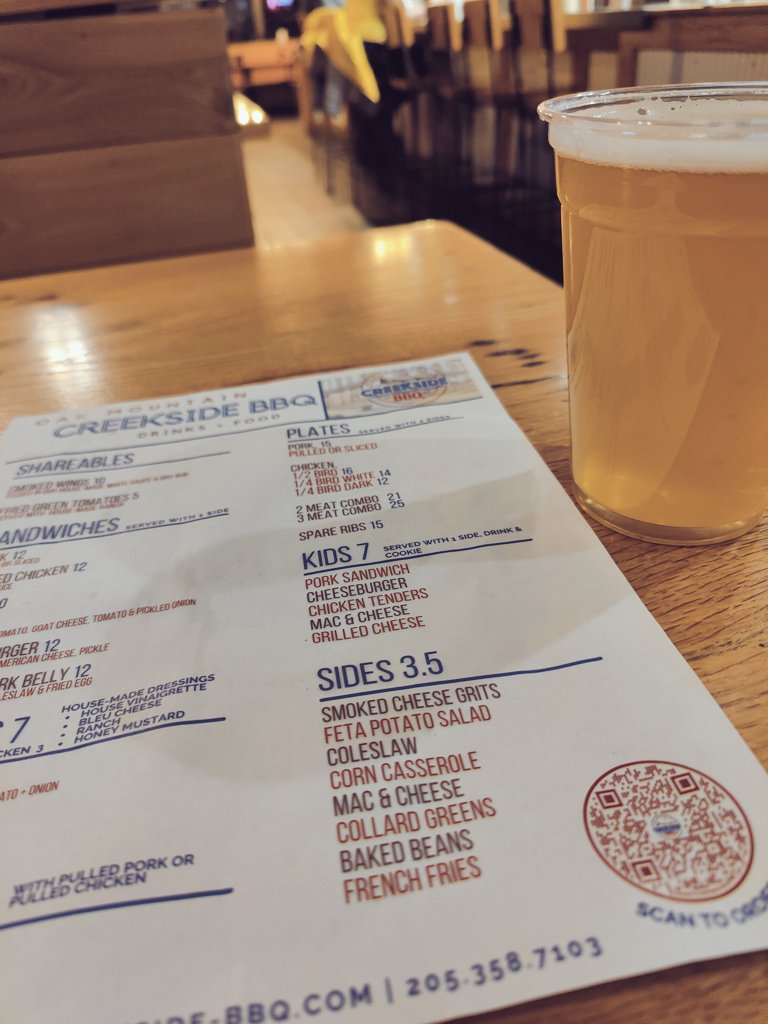 We're at hanging out at <a href="/OMCreeksideBBQ/">Oak Mountain Creekside BBQ</a> Where are you? 
#RaidBham