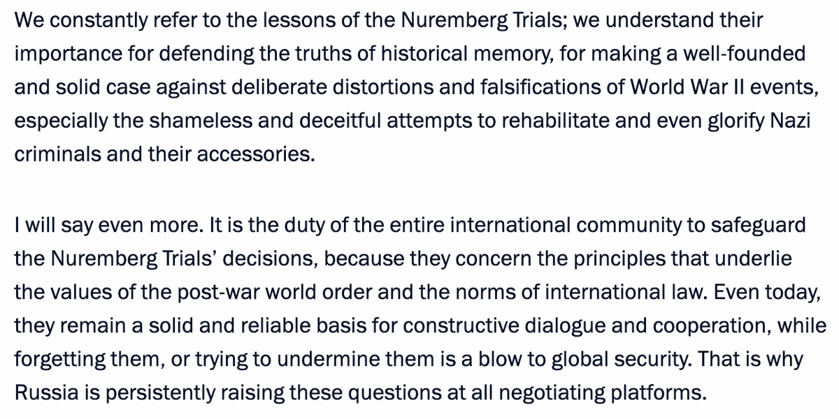 2022moshiachnow's tweet image. Vladimir ‘Defender of Christianity’ Putin displays his full wokeness explaining the lessons learned from the Nuremberg Trials on the 75th anniversary of them
bit.ly/39s9Y8Q 

#Noahide #RussianOrthodoxy #TalmudicSupremacy