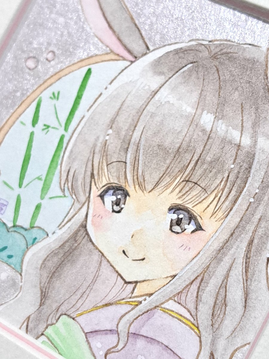 「BOOTHに年賀うさぎちゃんを追加しました。ミニ原画と色紙、ついでに冬コミ配布カ」|ささつゆ🦊5/5【COMITIA144】H28b📚5/6【A40】参加のイラスト