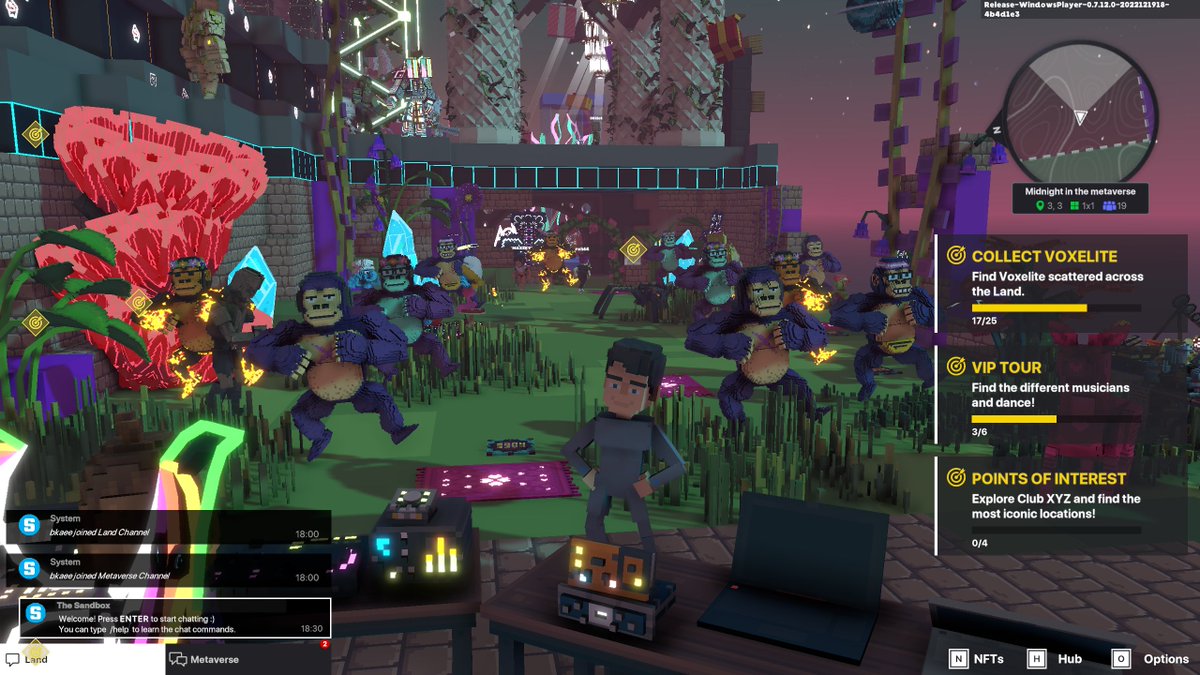 bbkkae's tweet photo. @TheSandboxGame @steveaoki @TheOfficialA7X @suecothechild @ParisHilton @deadmau5 @blond_ish Celebrating the end of the year in @TheSandboxGame Metaverse! ✨🎇 https://t.co/iDllrTJp1W
