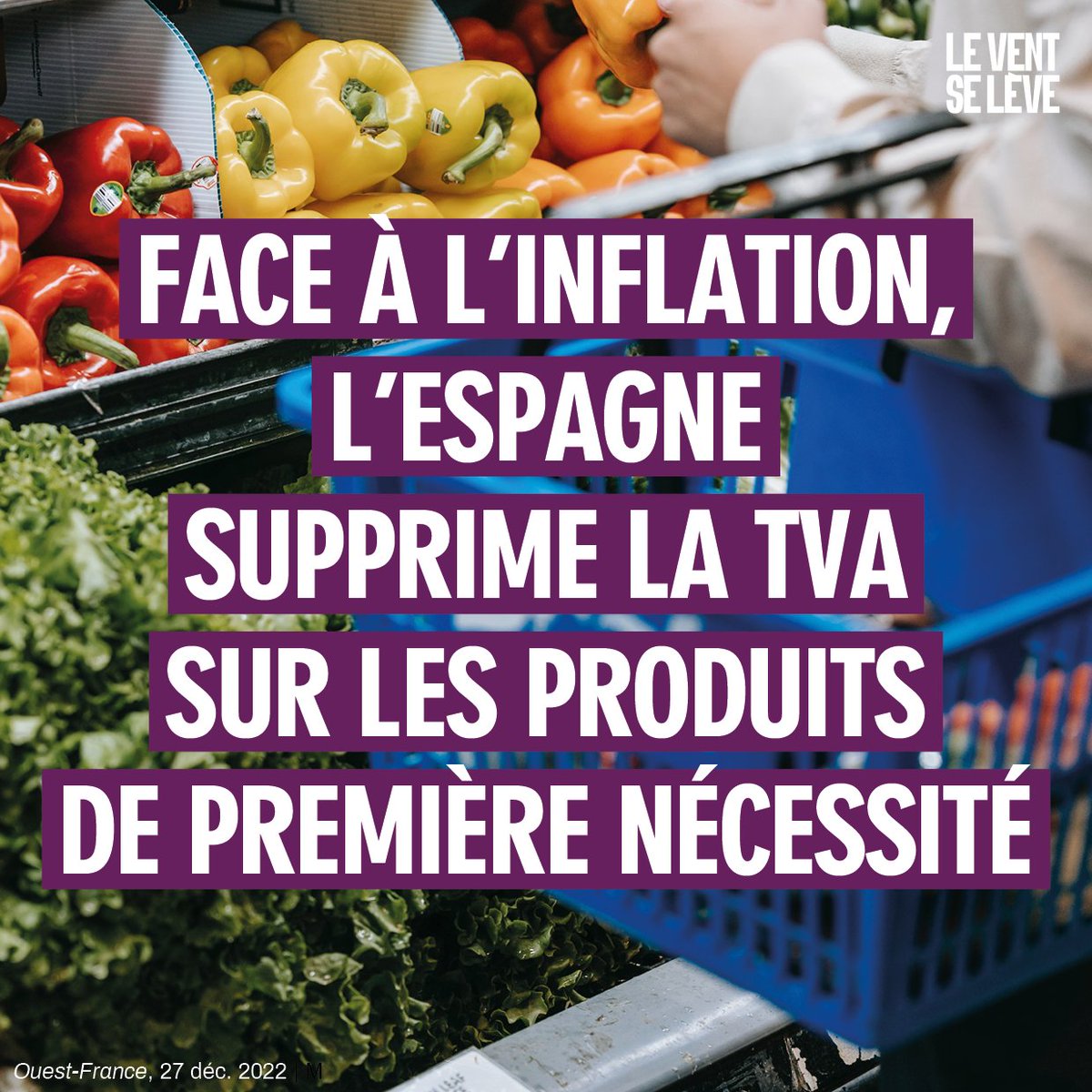En Espagne, le gouvernement a annoncé, ce mardi, la suppression de la TVA sur les denrées de première nécessité pour compenser les effets de l'inflation, qui a atteint 15,3 % sur un an pour les produits alimentaires. La décision pourrait cependant se heurter au droit européen.