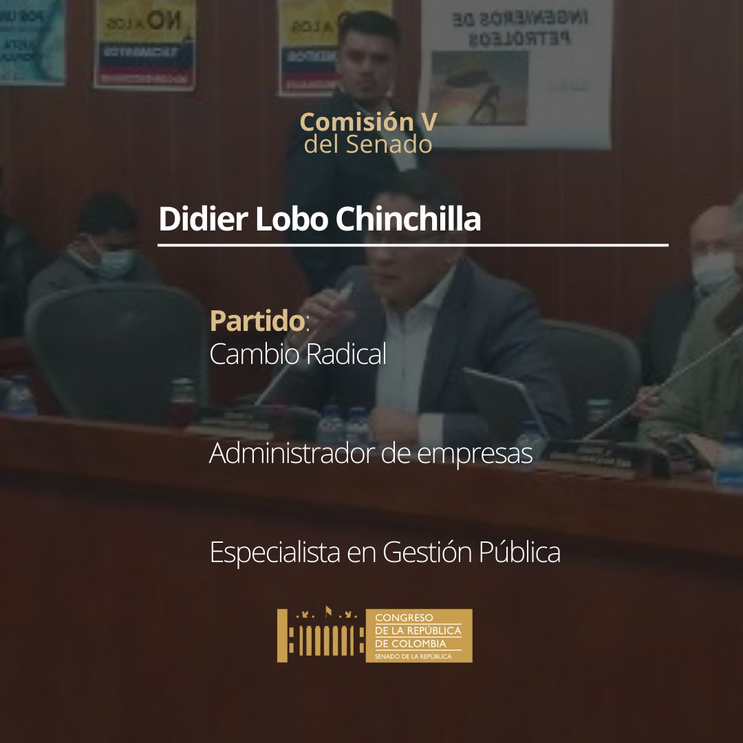 SenadoComisionV's tweet photo. ⏰¡Hora del perfil!
Se aproxima en fin de año, y no queremos que termine sin antes presentar a todas y todos los senadores que integran nuestra Comisión V 🌳🐦. Hoy, el turno es para:
El Senador @DidierLobo_Ch del partido @PCambioRadical https://t.co/5mMhjDQy0o