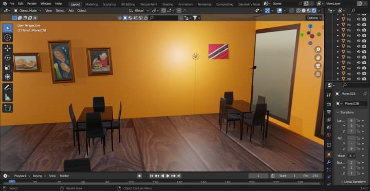 NunezShakim's tweet photo. #TrinidadandTobago #Blender3d #restaurant #art anyone that wants designs feel free to contact me 🙂 742-0672 https://t.co/T2HzWMzU9n