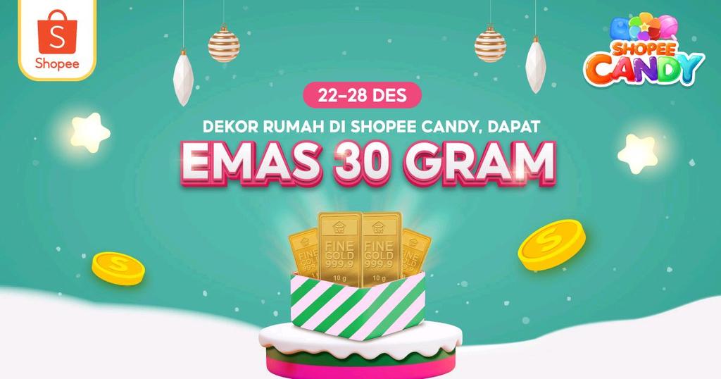 Bantu aku Dekor Rumah di Shopee Candy untuk mendapatkan EMAS 30 GRAM! shp.ee/wzfgrvicr6n