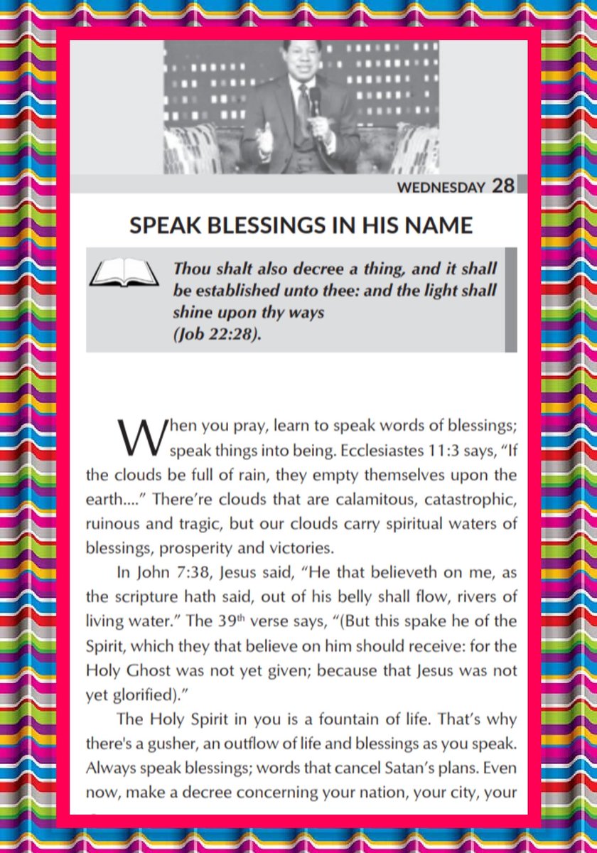 _globalkinglord's tweet image. SPEAK BLESSINGS IN HIS NAME.