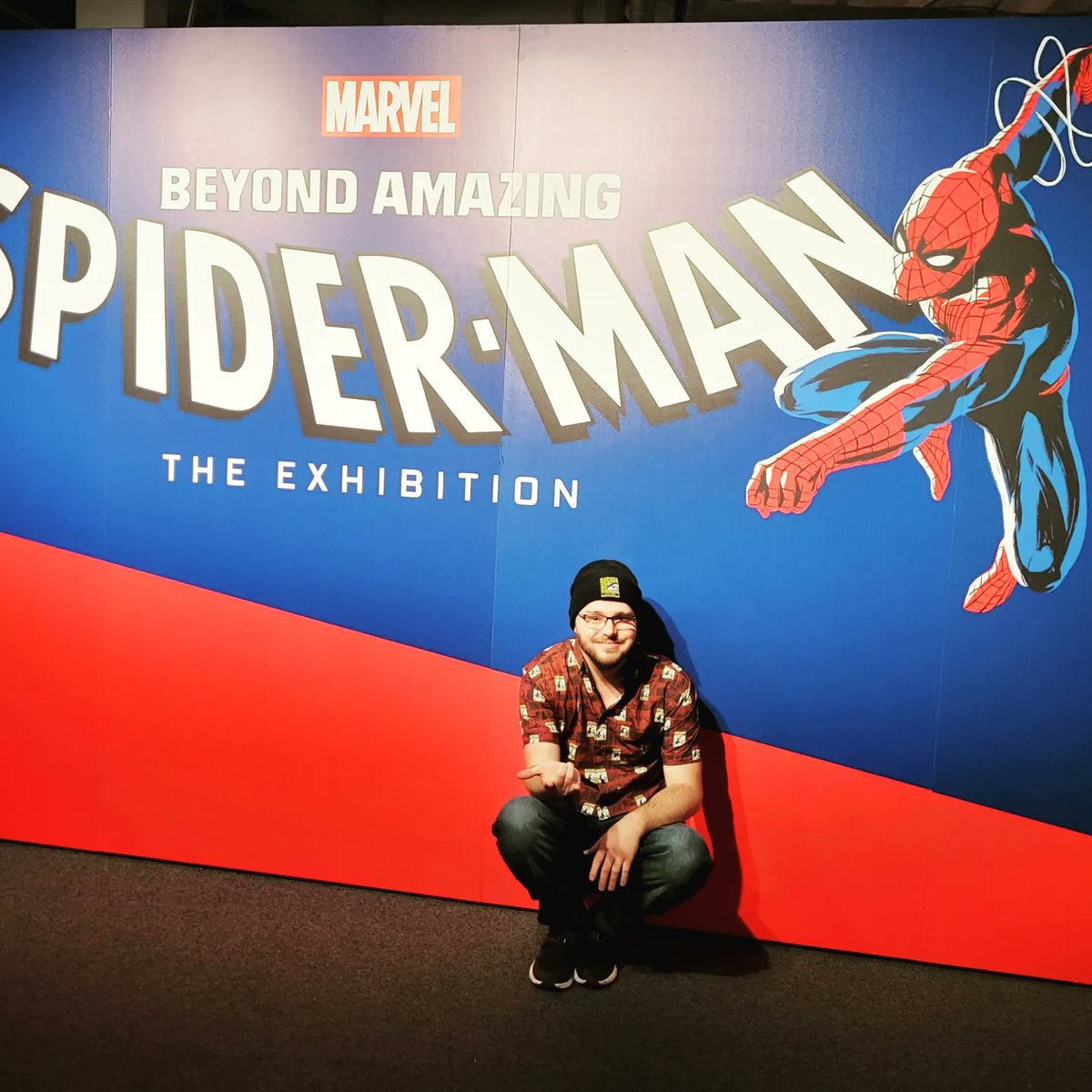 T3Allingham's tweet photo. Me, and the highlight of #BeyondAmazing at @ComicConMuseum #SpiderMan https://t.co/7vqrZ2vNYg