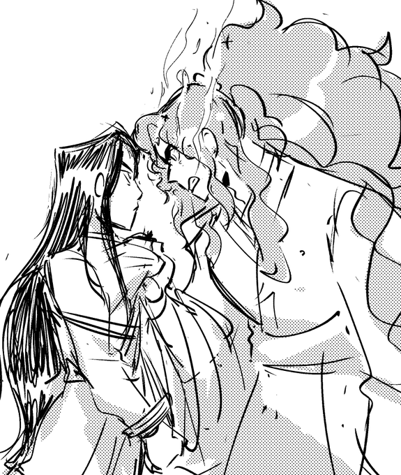 first date (in prison) + first time flirting (brawling)
they're so nuts for this. i had to draw it :^)
#svsss 