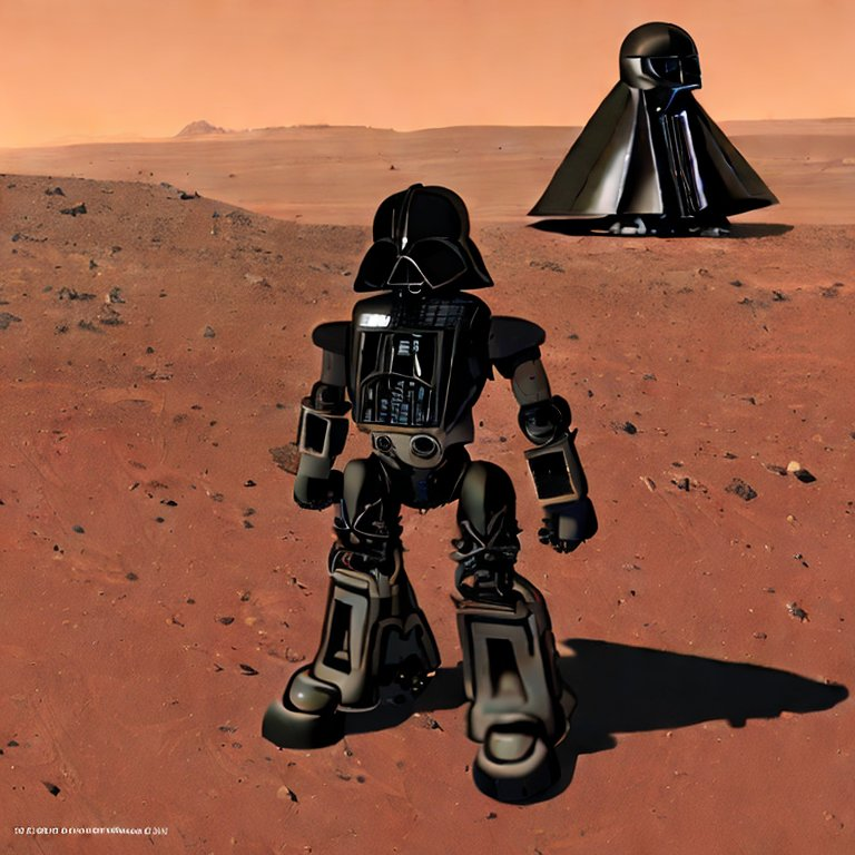 seanmcdirmid18's tweet image. Mecha Vader Robot on Mars