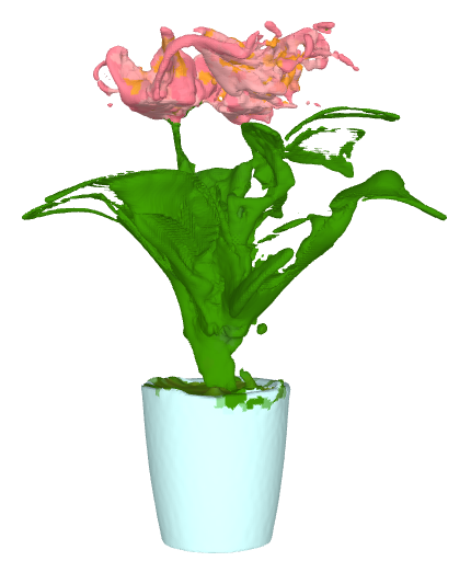 AshwanthRavi's tweet photo. Just generated this 3D model of a flower vase with OpenAI's new text-to-3D model generator Point-E. #openai #PointE #AI https://t.co/KSY3h4hhsA