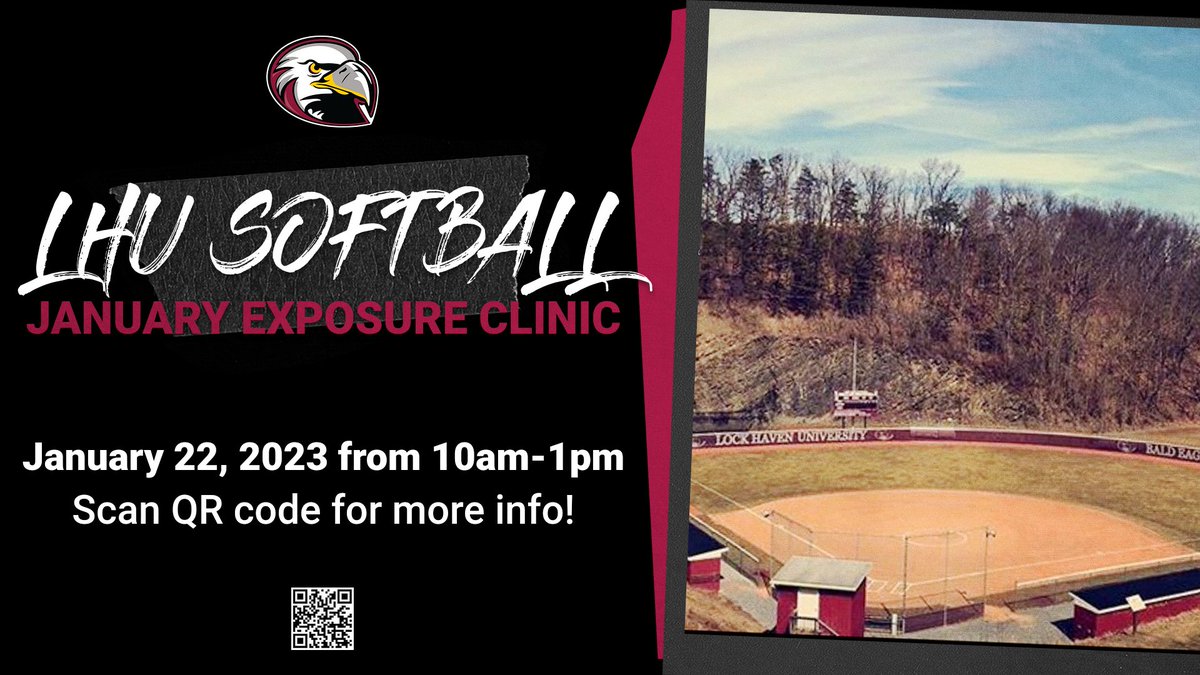 Great clinic opportunity coming up!! January 22 on the campus of LHU!! Get registered today!! You can visit this link to learn more: lhusoftball.totalcamps.com/shop/EVENT