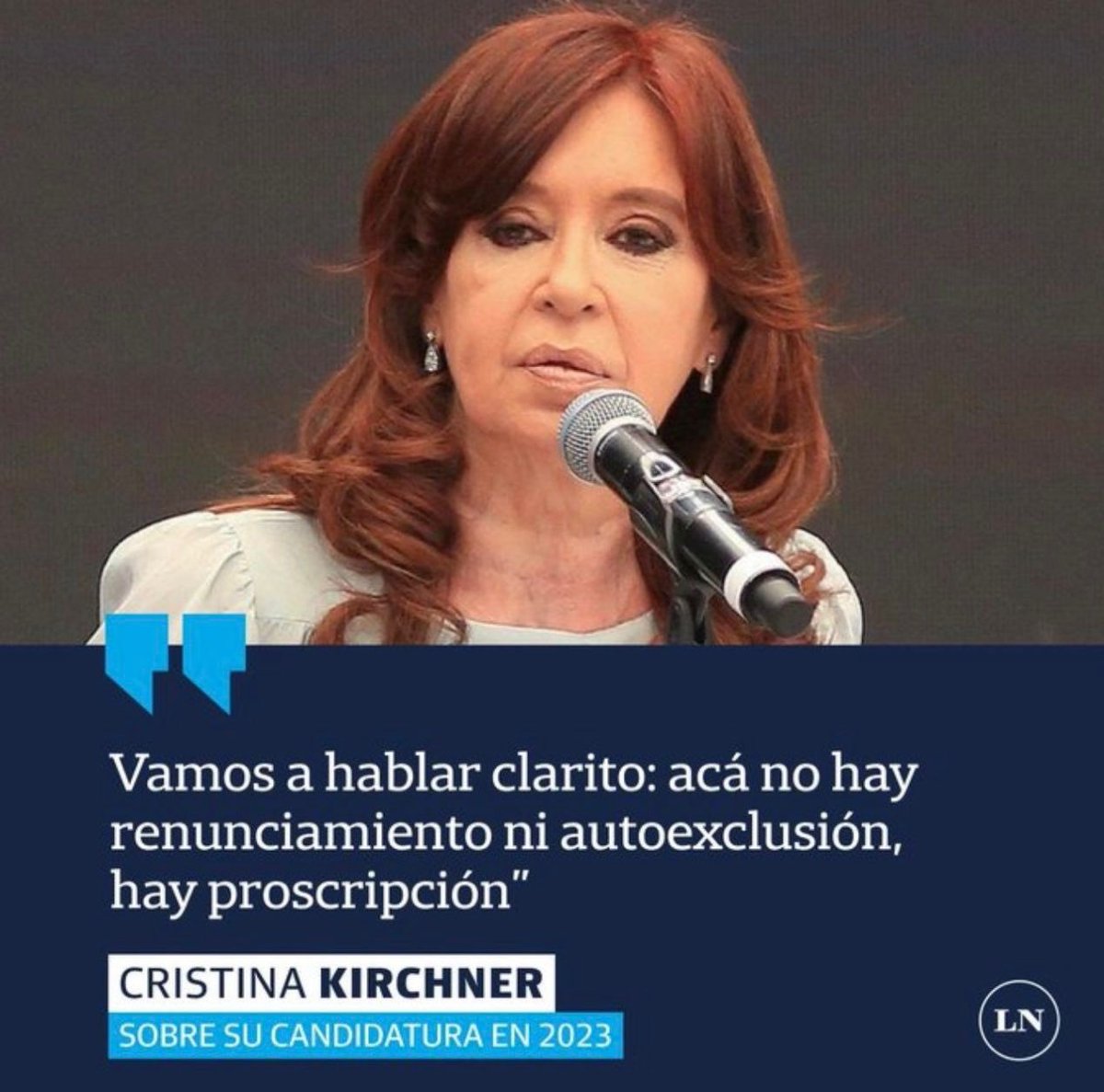 mariuvidal's tweet photo. No estás proscripta, estás condenada por defraudación al Estado, @CFKArgentina. https://t.co/U4aPZAUEPk