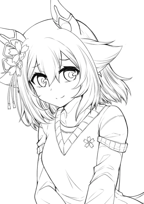 これは線画 