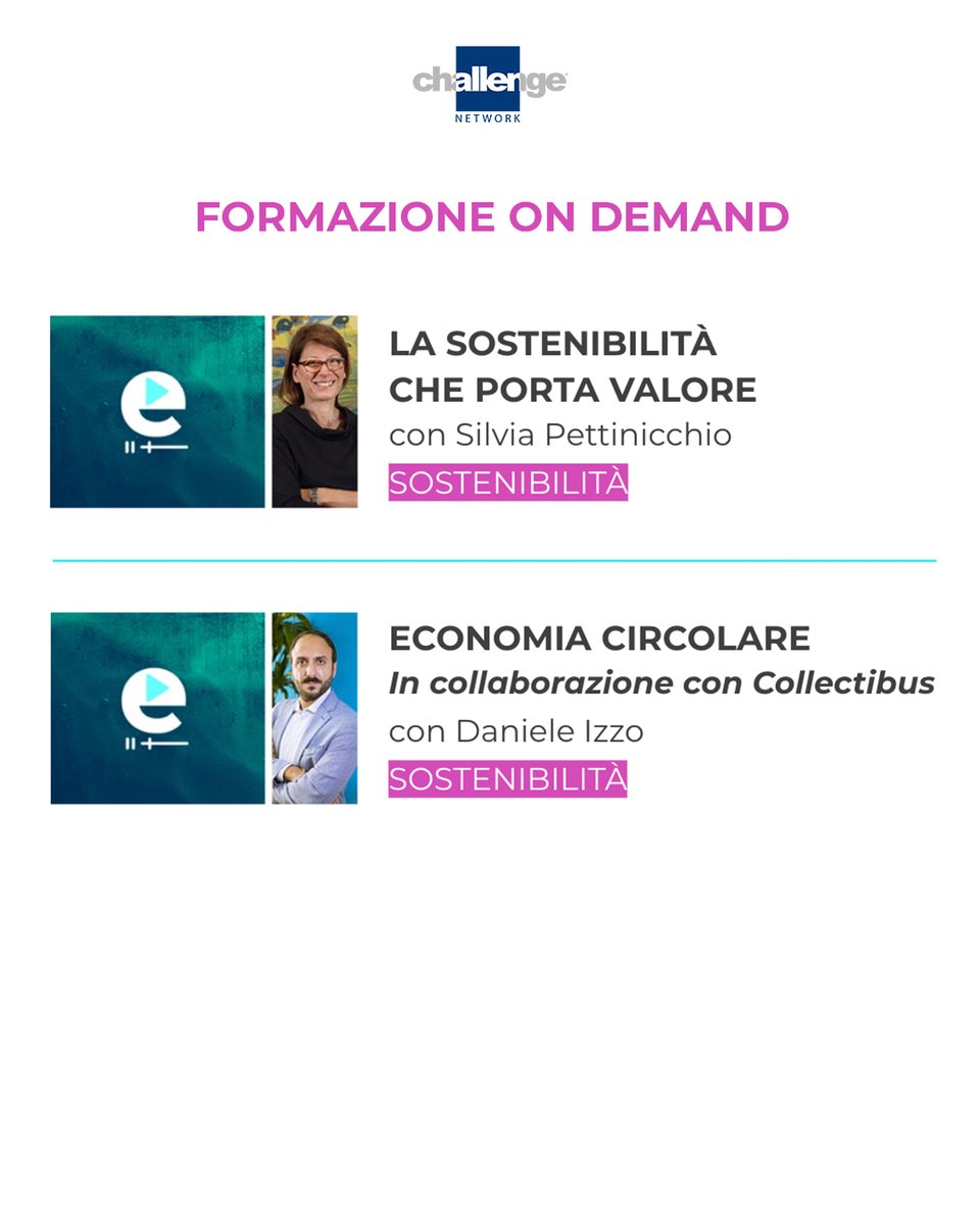 challengentwrk's tweet photo. 🌍SOSTENIBILITÀ♻️
Un punto importante nella nostra lista di obiettivi e buoni propositi del 2023 e uno dei temi approfonditi nelle nostre #NetClass: 40 minuti di #formazione #ondemand per conoscere, comprendere e non smettere mai di imparare.

➡️ https://t.co/UD6GwOxkGs https://t.co/94uwqPki1q