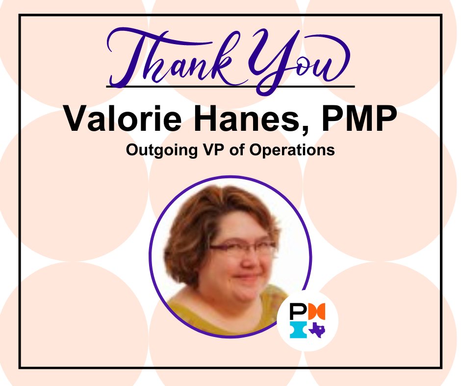 pmidallas's tweet photo. Thank you, Valorie Hanes, your hard work and attention to detail have made an enormous difference in our organization, and we will miss your leadership and guidance.
#PMIDallas #PMIOperations #VPofOperations https://t.co/OmI4XolEVi